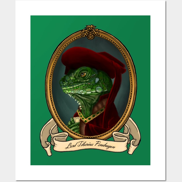 Renaissance Reptile - Lord Tiberius Pendragon Wall Art by JMSArt